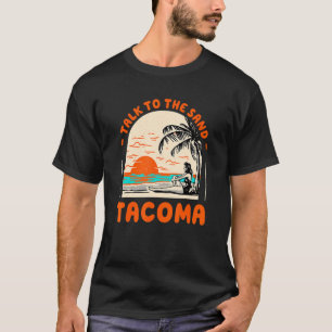 Camiseta Fale Com A Praia Sand Tacoma, Washington Ocean Sum