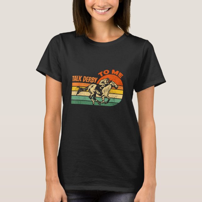Camiseta Fale Com Derby Me Derby Horse Racing (Frente)