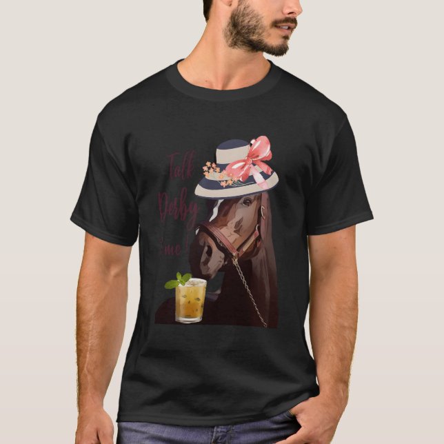 Camiseta Fale Com Derby Para Mim Mint Juleps Derby Horse Ra (Frente)