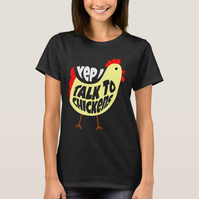 Camiseta Fale Com Galinhas Por Frango (Frente)