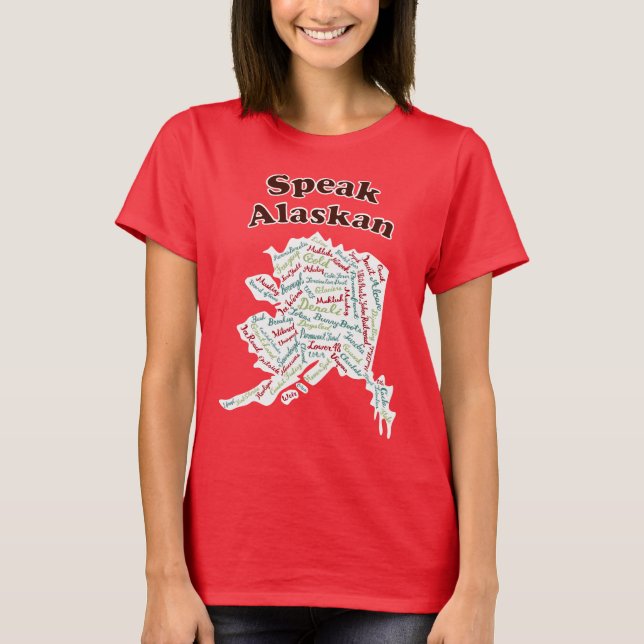 Camiseta Fale com o Alaskan! T-Shirt vermelho (Frente)