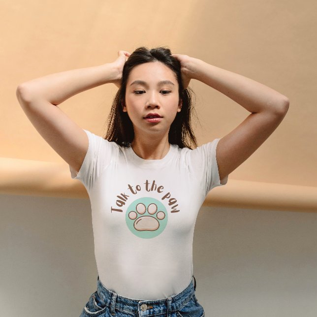 Camiseta Fale com o gato minimalista ilustrado (Criador carregado)