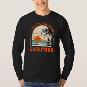 Camiseta Fale Com O Oceano de Connecticut Da Praia Sand Gui