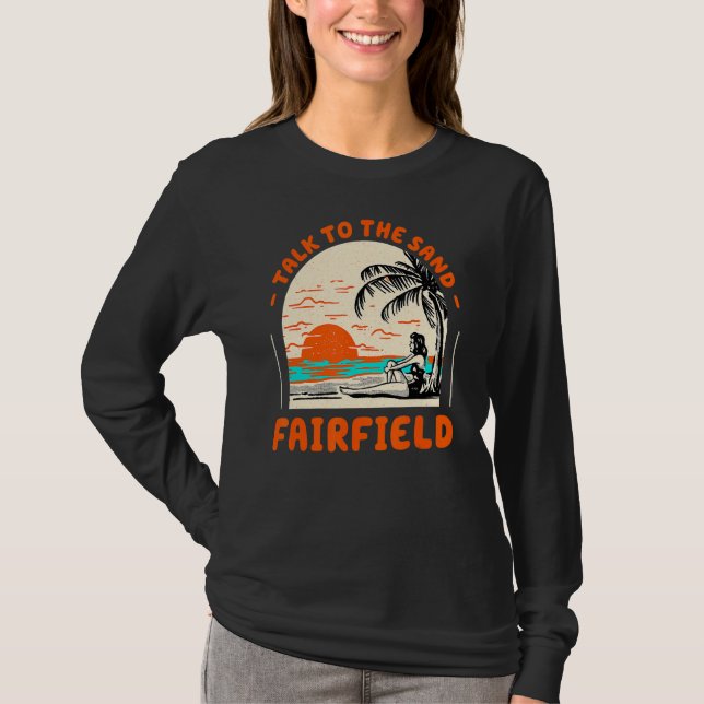 Camiseta Fale Com O Oceano De Connecticut De Sand Fairfield (Frente)