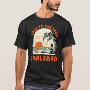 Camiseta Fale Com O Sand Carlsbad Beach Ocean S