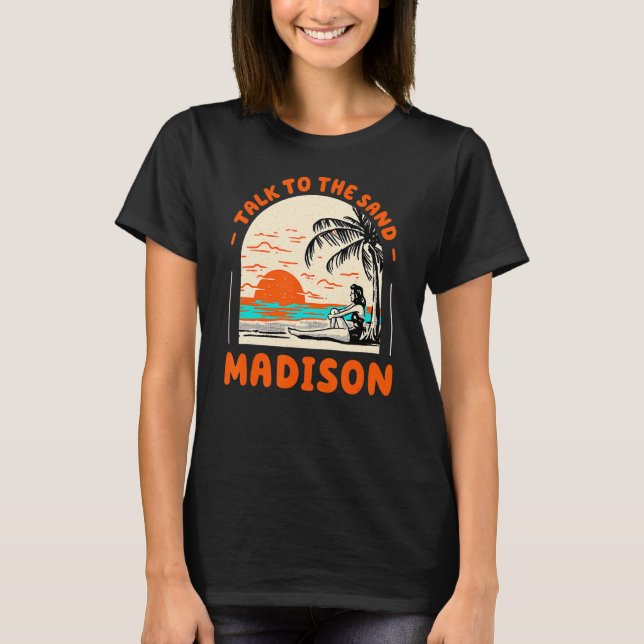Camiseta Fale Com O Sand Madison Beach Connecticut Ocean S (Frente)
