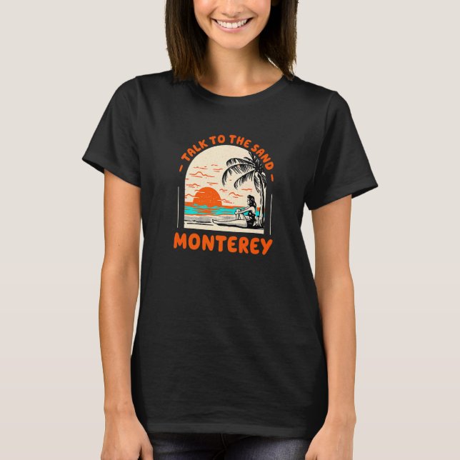 Camiseta Fale Com O Sand Monterey Beach Ocean S (Frente)