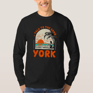 Camiseta Fale Com O Sand York Beach Maine Ocean Say