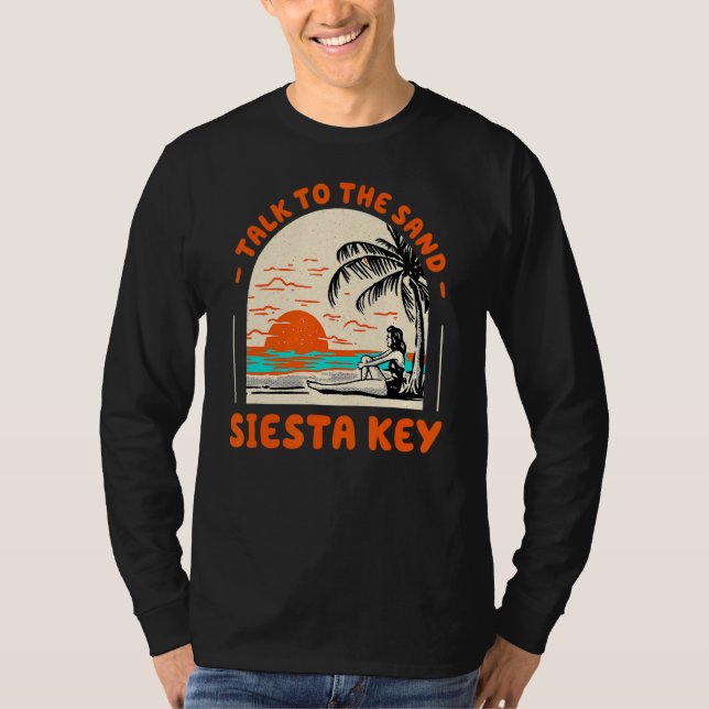 Camiseta Fale Com Sand Siesta Key Beach Ocean Su (Frente)