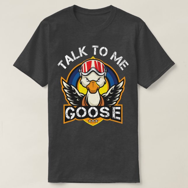 Camiseta Fale comigo Goose 3 (Frente do Design)