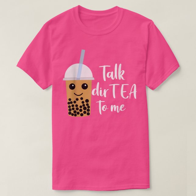 Camiseta Fale Dir Tea Comigo Boba Bubble Tea (Frente do Design)