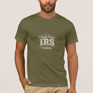Camiseta Fale Fluentemente EST do IRS. 1913 Contador Engraç