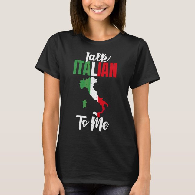 Camiseta Fale Italiano Comigo Orgulhoso (Frente)