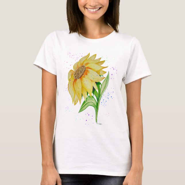 Camiseta Fale Jesus Sunflower (Frente)