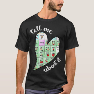 Camiseta fale-me sobre a patologia da fala aac sped profess
