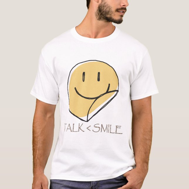 Camiseta Fale menos sorriso (Frente)