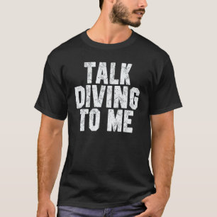 Camiseta Fale mergulho comigo Pai ou mãe mergulhador de scu