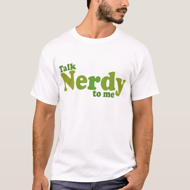 Camiseta Fale nerd comigo (Frente)