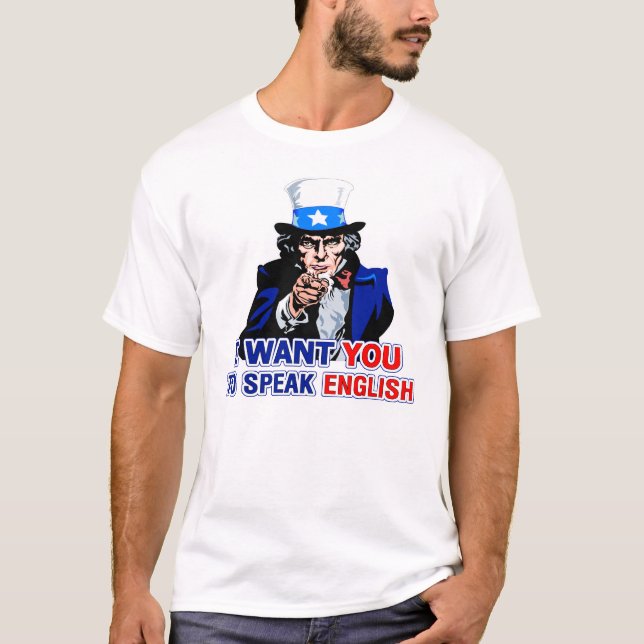 Camiseta Fale o inglês (Frente)