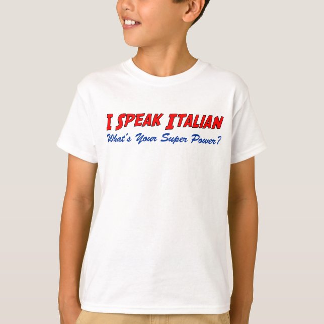 Camiseta Fale o poder super italiano (Frente)