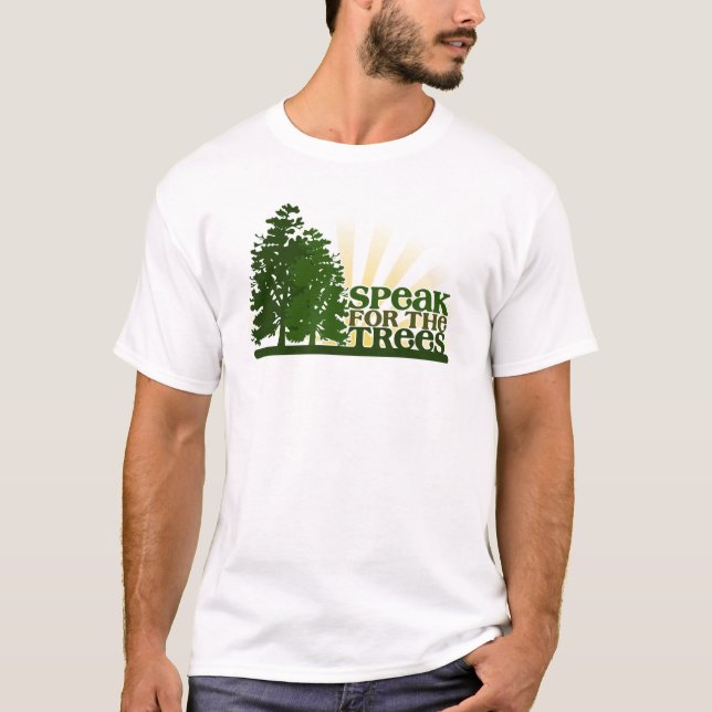 Camiseta Fale para as árvores (Frente)