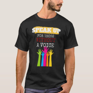 Camiseta Fale Por Quem Não Tem Voz Proteja os Vulneráveis