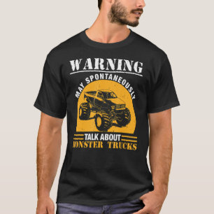 Camiseta Fale Sobre A Cotação Monster Truck Para Monster Tr
