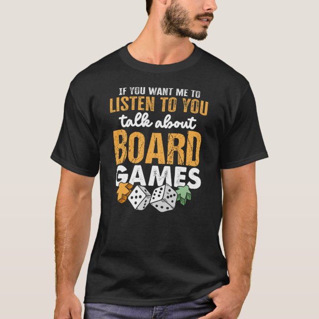 Camiseta Fale sobre jogos de Conselho (Frente)