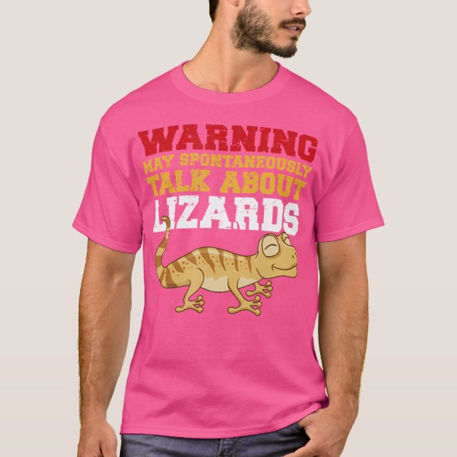 Camiseta Fale Sobre Lizards Engraçado Leopard Gecko Lover (Frente)