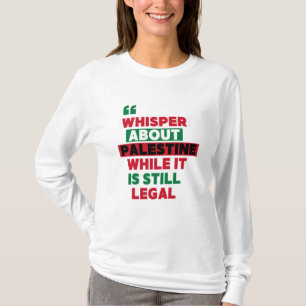 CAMISETA FALE SOBRE MERCADORIAS DA PALESTINA