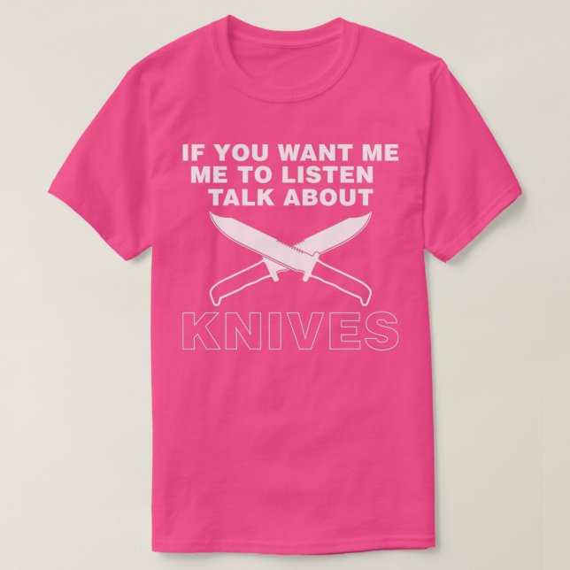 Camiseta Fale sobre o Knives Knife Collector design (Frente do Design)