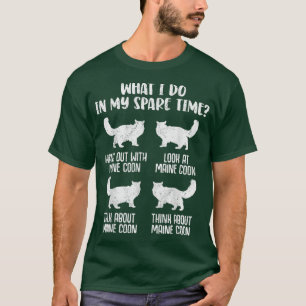 Camiseta Fale sobre o Maine Coon Cat