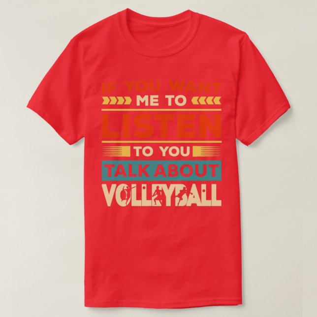 Camiseta Fale Sobre Voleibol1 (Frente do Design)