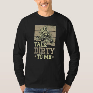 Camiseta Fale Sujo Comigo Piloto de ATV Quadriciclo Offroad