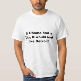 Camiseta Falência de Detroit, cidade de Obamas