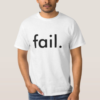 Camiseta falha