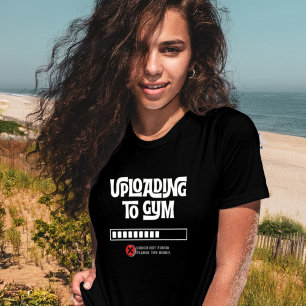 Camiseta Falha ao Enviar para a Academia Humor Fitness Engr