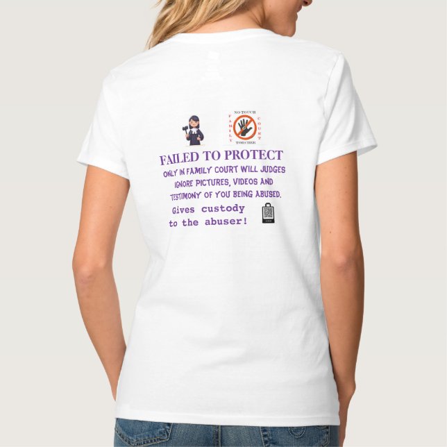 Camiseta FALHA AO PROTEGER - T-Shirt (Verso)