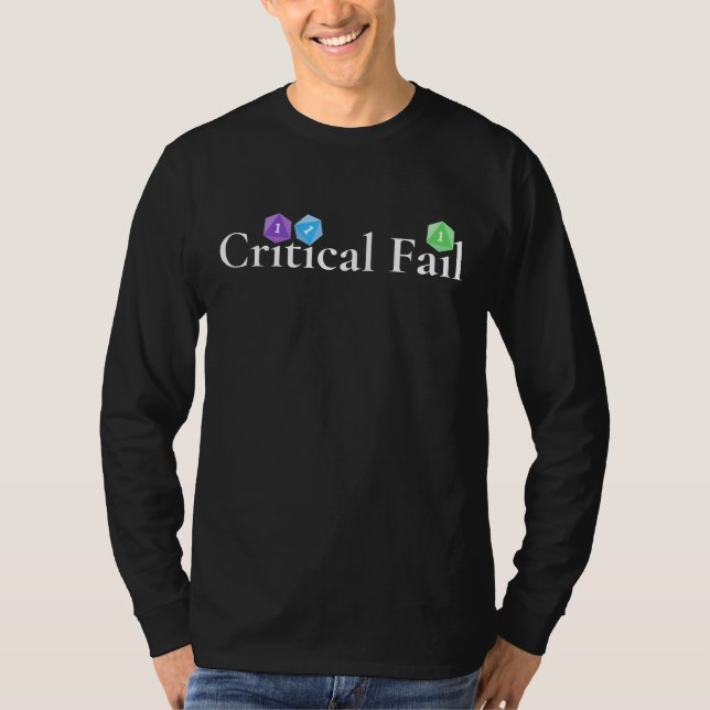 Camiseta Falha crítica D20 (Frente)