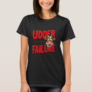 Camiseta Falha De Vaca Do Usuário Falha Funny Cow Pun Cow L