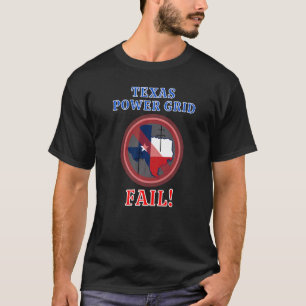 Camiseta Falha na Grade de Energia do Texas