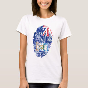 Camiseta Falkland Flag Fingerprint