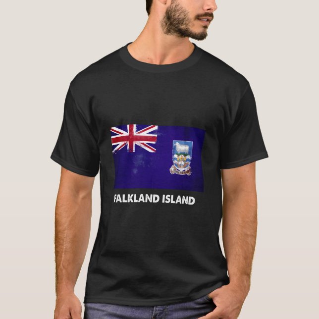 Camiseta Falkland Islander Falkland Island Flag (Frente)