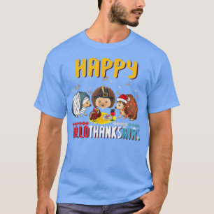 Camiseta Fall Autumn Hedgehog Halloween Happy Then