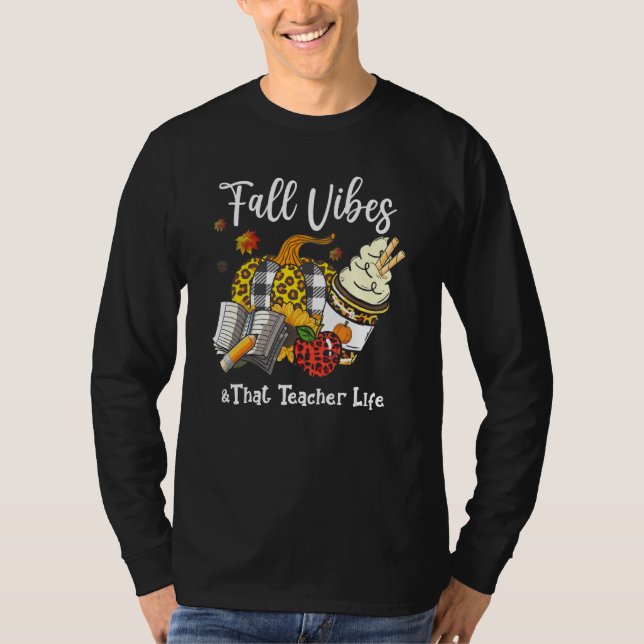 Camiseta Fall Autumn Season Vibes Graças A Vida Do Professo (Frente)