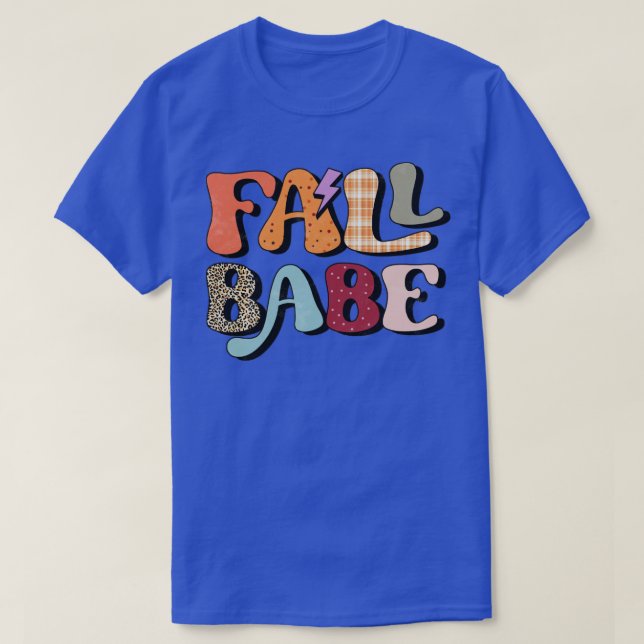 Camiseta Fall Babe Autumn Girly Womens Oferece Legal (Frente do Design)