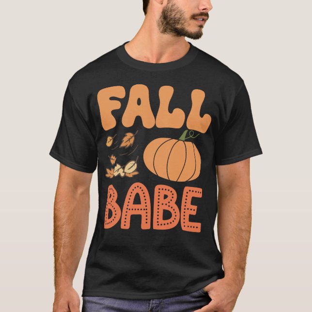 Camiseta Fall Babe Happy Halloween Occasation (Frente)