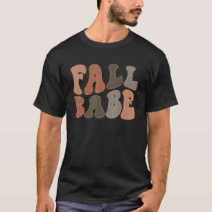 Camiseta Fall Babe Vintage Retro Autumn Fall Season Thankg