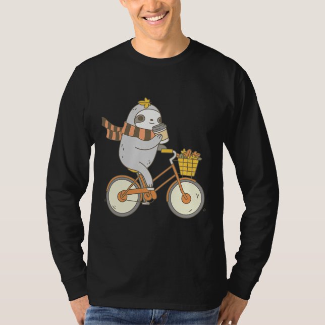 Camiseta Fall Biking Sloth (Frente)