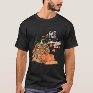 Camiseta Fall Breeze e Autumn deixam picha-abóbora